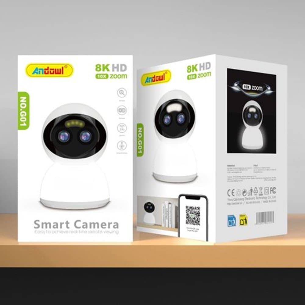 TELECAMERA INTELLIGENTE DI SORVEGLIANZA SICUREZZA DOMESTICA IP WI-FI 8K HD ZOOM 10X G01 in Dom camera Trade Shop italia - Napoli, commercioVirtuoso.it