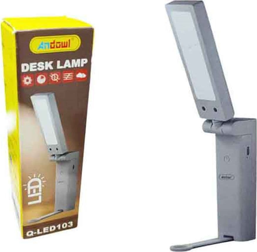 LAMPADA DA SCRIVANIA A LED DA TAVOLO UFFICIO PIEGHEVOLE PORTATILE RICARICABILE Q-LED103 in Lampade da lavoro Trade Shop italia - Napoli, commercioVirtuoso.it