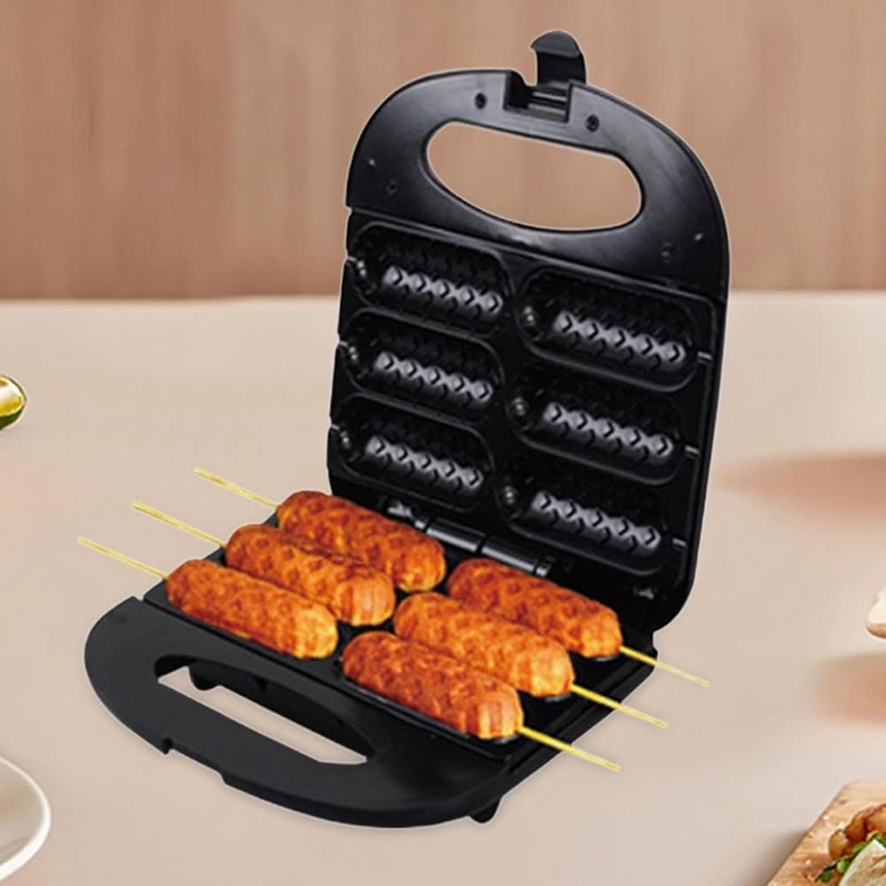 PIASTRA ELETTRICA ANTIADERENTE MULTIFUNZIONE 750W CALORE UNIFORME PER CORN DOG HOT DOG in Bistecchiere Trade Shop italia - Napoli, commercioVirtuoso.it