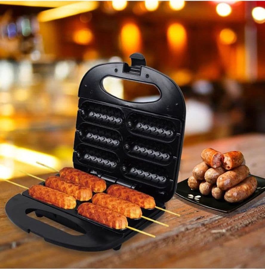 PIASTRA ELETTRICA ANTIADERENTE MULTIFUNZIONE 750W CALORE UNIFORME PER CORN DOG HOT DOG in Bistecchiere Trade Shop italia - Napoli, commercioVirtuoso.it