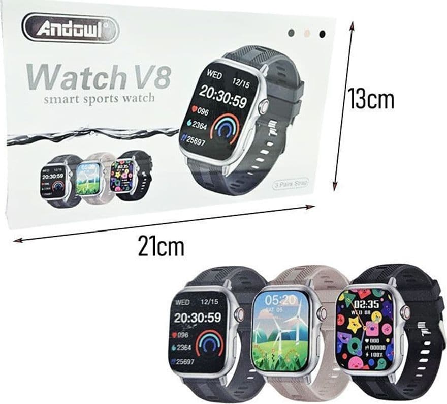 OROLOGIO SPORTIVO INTELLIGENTE DIGITALE CON FUNZIONI FITNESS SPORTIVE BLUETOOTH WATCH V8 in Smartwatch Trade Shop italia - Napoli, commercioVirtuoso.it