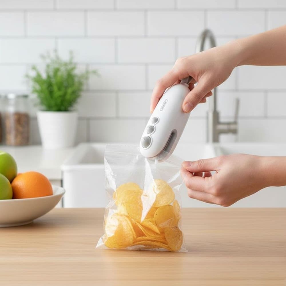 MINI MACCHINA SIGILLATRICE PER SACCHETTI PORTATILE DOPPIA FUNZIONE RICARICABILE Q-FK2 in Macchine sottovuoto per alimenti Trade Shop italia - Napoli, commercioVirtuoso.it