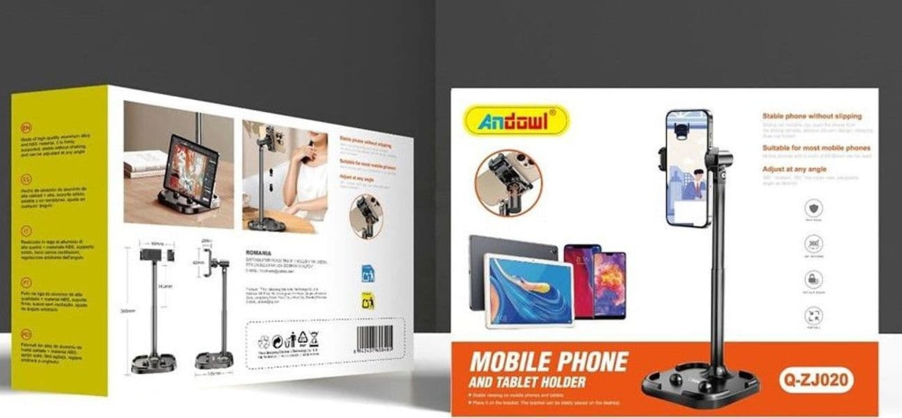 SUPPORTO DA TAVOLO PER TELEFONI CELLULARI TABLET CON CLIP ROTAZIONE REGOLABILE Q-ZJ020 in Supporti Trade Shop italia - Napoli, commercioVirtuoso.it