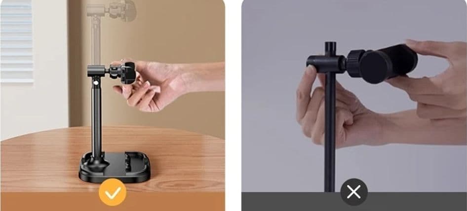 SUPPORTO DA TAVOLO PER TELEFONI CELLULARI TABLET CON CLIP ROTAZIONE REGOLABILE Q-ZJ020 in Supporti Trade Shop italia - Napoli, commercioVirtuoso.it