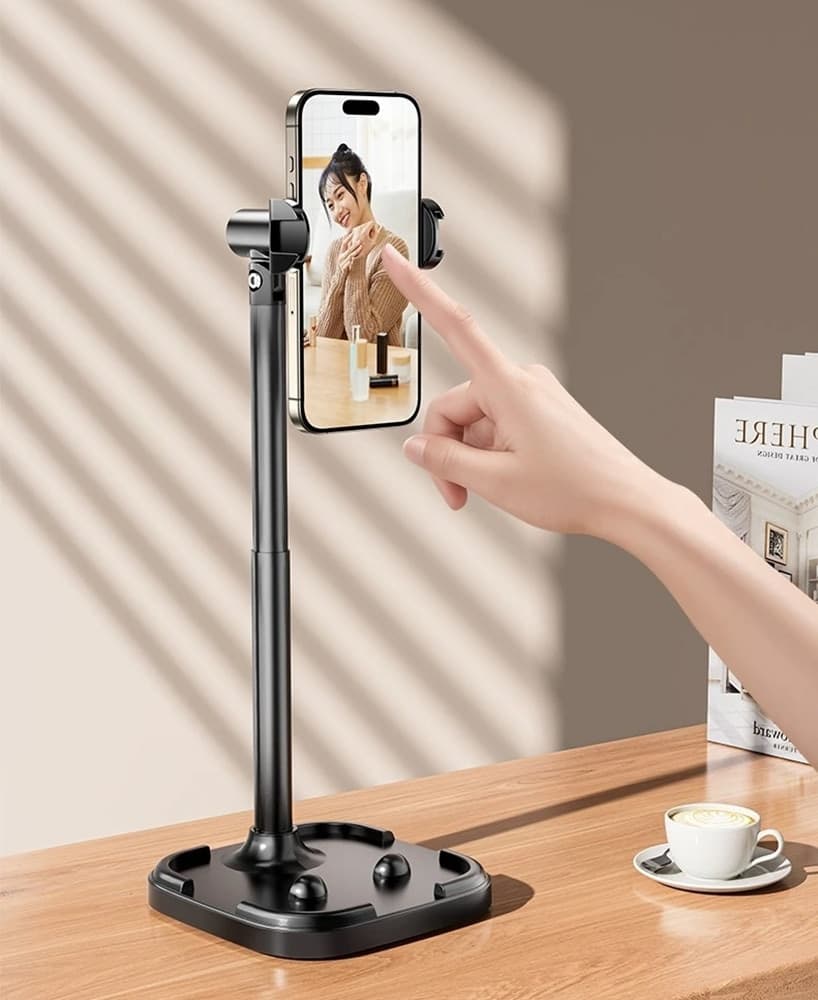 SUPPORTO DA TAVOLO PER TELEFONI CELLULARI TABLET CON CLIP ROTAZIONE REGOLABILE Q-ZJ020 in Supporti Trade Shop italia - Napoli, commercioVirtuoso.it