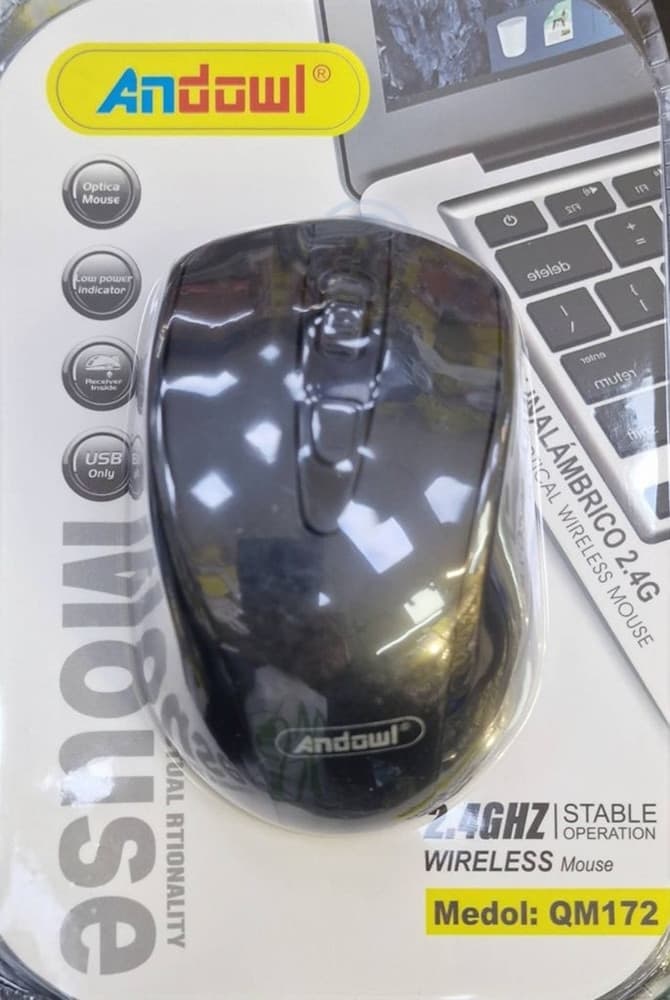 MOUSE WIRELESS 2,4 GHZ USB SENSORE OTTICO SENZA FILI CON INDICATORE BATTERIA SCARICA QM172 in prodotto Trade Shop italia - Napoli, commercioVirtuoso.it