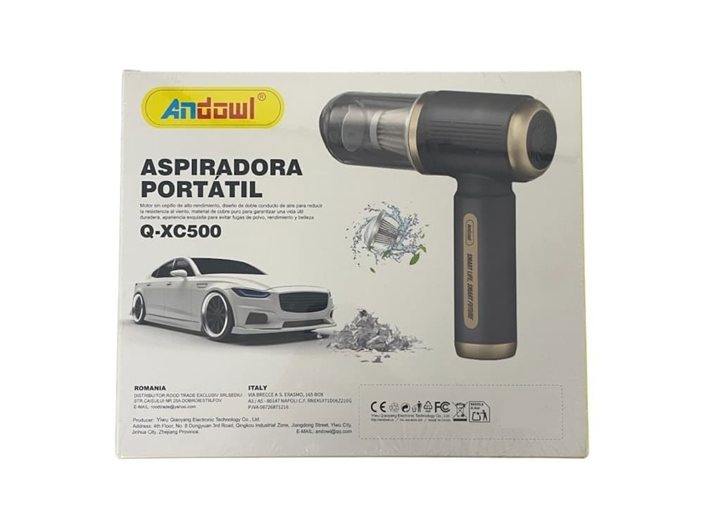 ASPIRAPOLVERE ELETTRICO PORTATILE ERGONOMICO PER PULIZIA AUTO CON FILTRO RIMOVIBILE Q-XC500 in Aspirabriciole e aspirapolvere portatili Trade Shop italia - Napoli, commercioVirtuoso.it