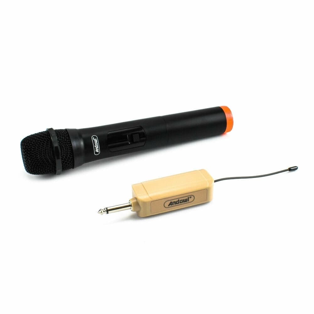 MICROFONO VOCALE KARAOKE PORTATILE RICEVITORE WIRELESS PROFESSIONALE RICARICA USB Q-MIC555 in Set di microfoni Trade Shop italia - Napoli, commercioVirtuoso.it