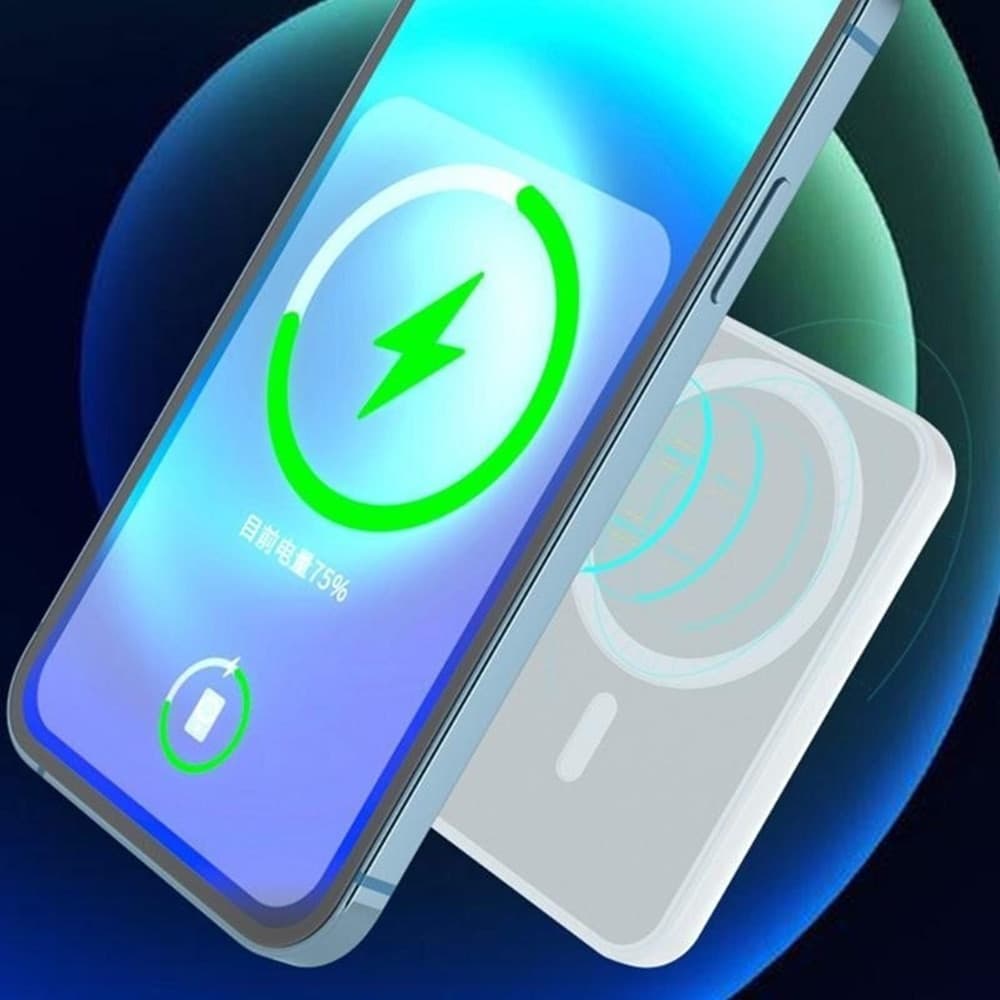 MINI POWER BANK RICARICA WIRELESS 6000MAH ASPIRAZIONE MAGNETICA CON PORTA TYPE-C Q-MG6001 in Caricabatterie portatile Trade Shop italia - Napoli, commercioVirtuoso.it