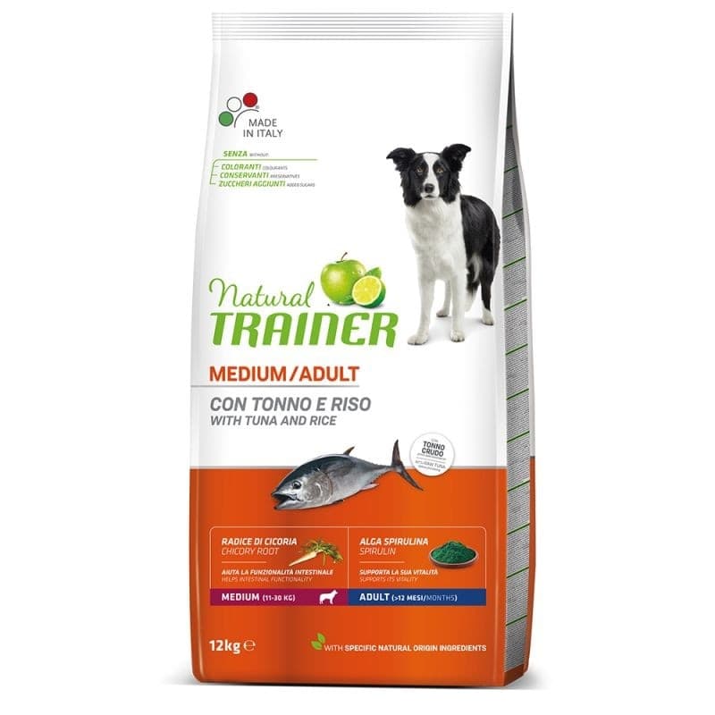 Natural Trainer Mantenimento mangime secco Cani Adult medium tonno e riso in Secco 101 Market - Poggibonsi, commercioVirtuoso.it