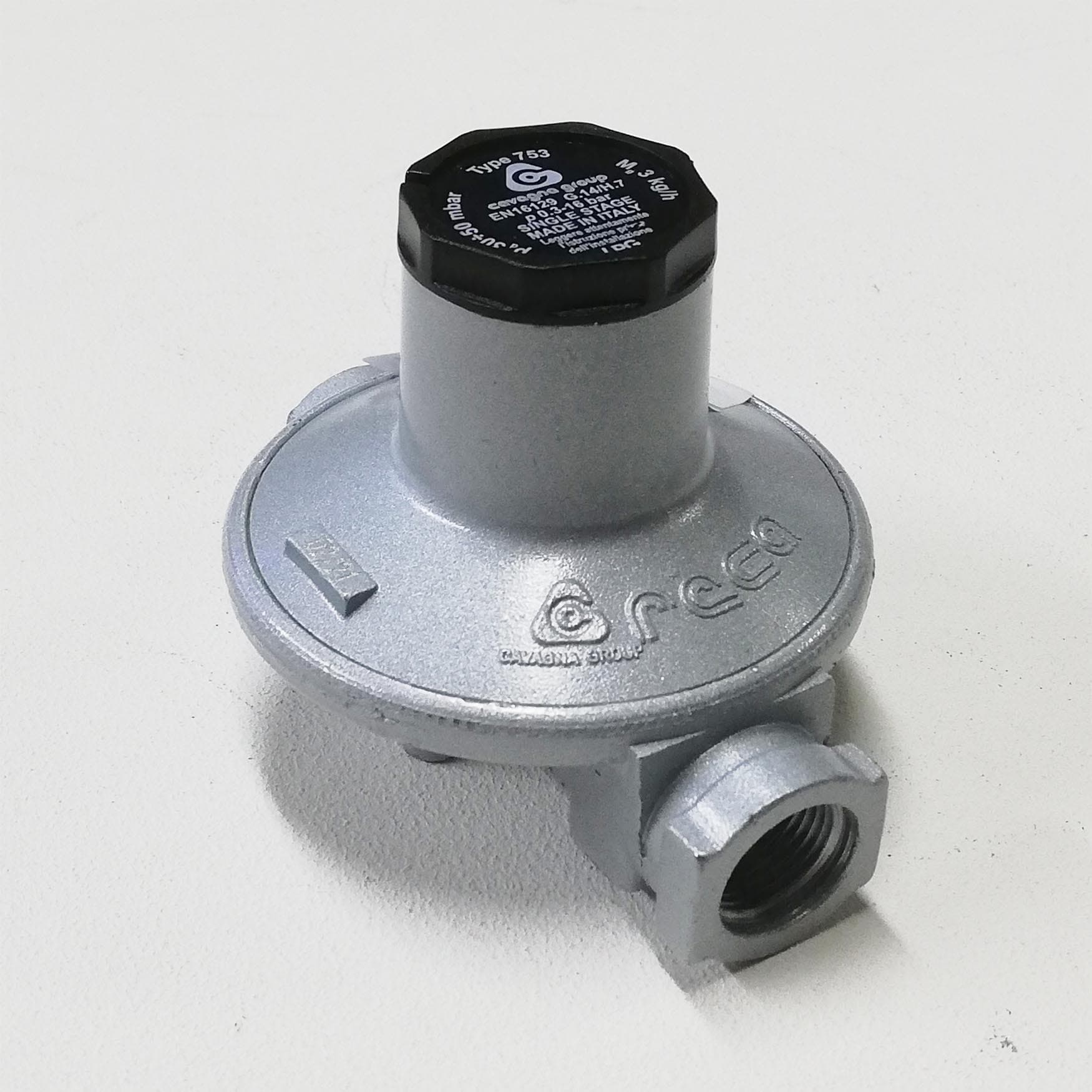 Regolatore da 3kg/h di portata massima riduttore per gas gpl in Regolatori gas e pompe Aloiserw.com - Altomonte, commercioVirtuoso.it