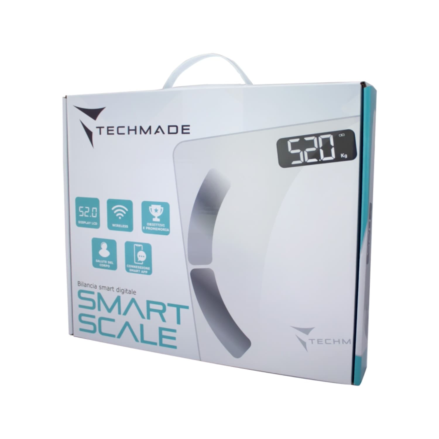 Techmade Bilancia Pesapersone Smart digitale 180kg bianca in Bilance pesapersona digitali Ecoprice.it - Avellino, commercioVirtuoso.it