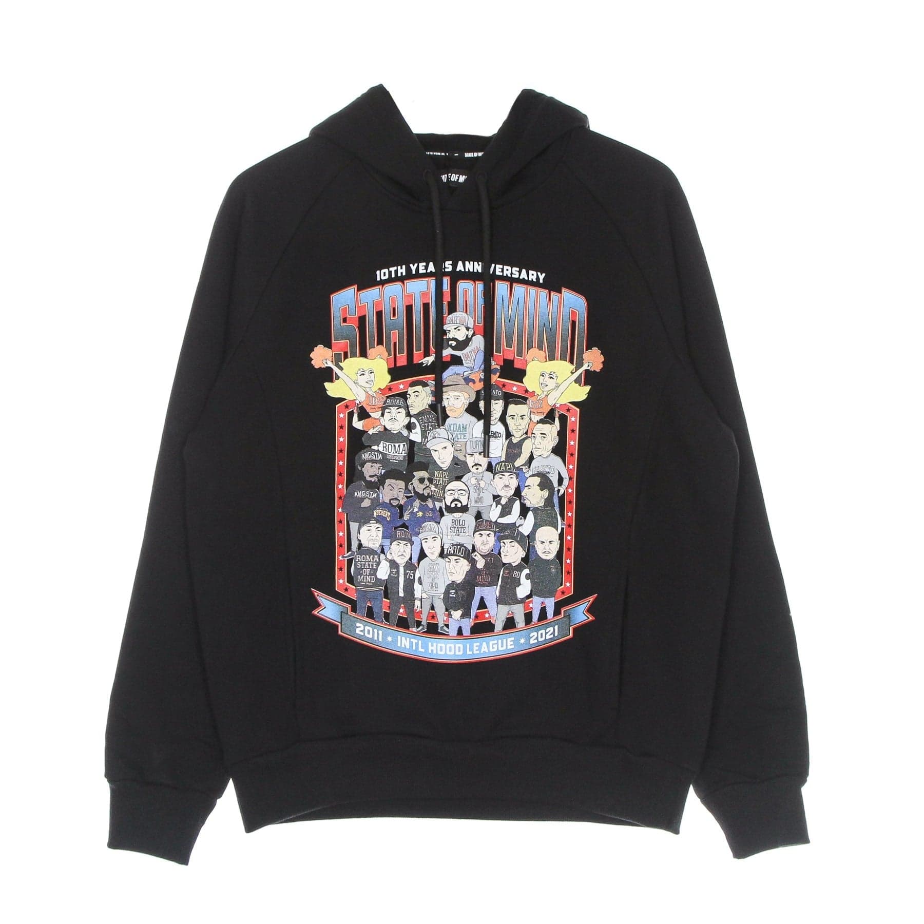 5TATE OF MIND Felpa Cappuccio Uomo 10th Years Anniversary League Hoodie White da uomo in Felpe con cappuccio Drestige - Casamassima, commercioVirtuoso.it