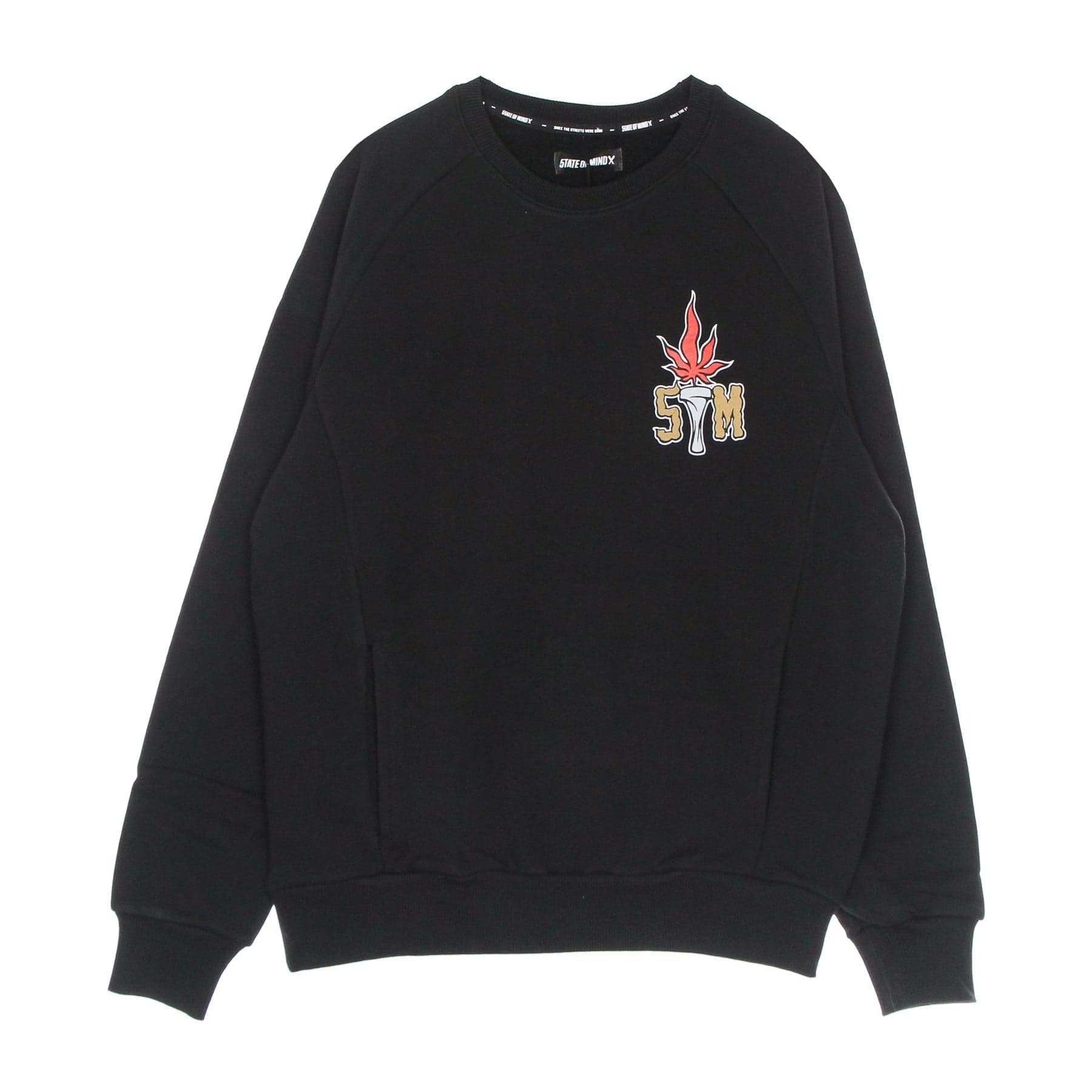 5TATE OF MIND Felpa Girocollo Uomo Street Olympics Crewneck Black da uomo in Felpe senza cappuccio Drestige - Casamassima, commercioVirtuoso.it