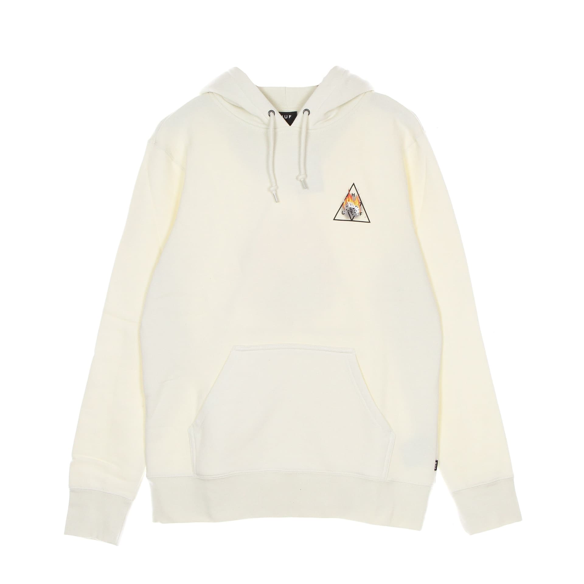 HUF Felpa Cappuccio Uomo Hot Dice Triple Triangle Po Hoodie Natural da uomo in Felpe con cappuccio Drestige - Casamassima, commercioVirtuoso.it