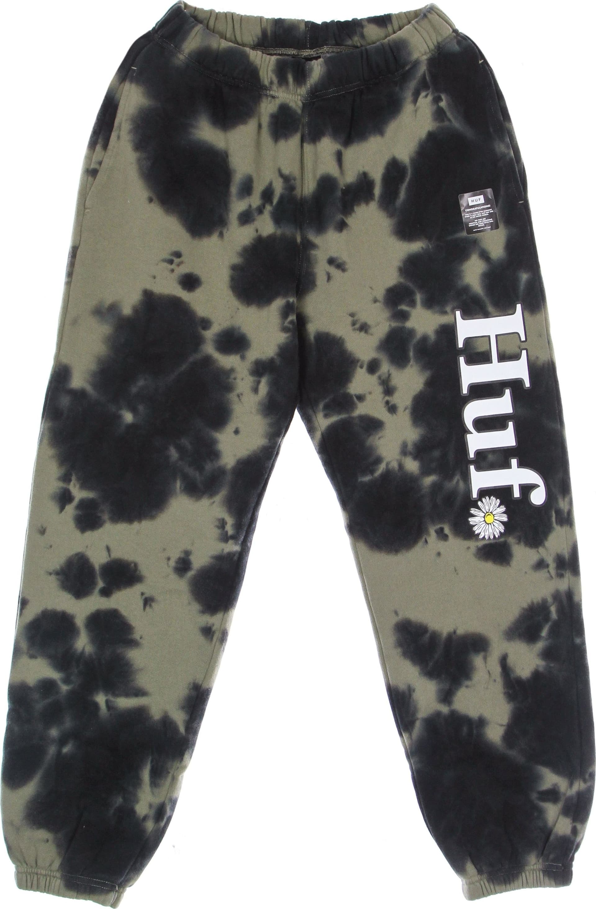 HUF Pantalone Tuta Felpato Uomo In Bloom Fleece Pant Olive da uomo in Pantaloni sportivi Drestige - Casamassima, commercioVirtuoso.it