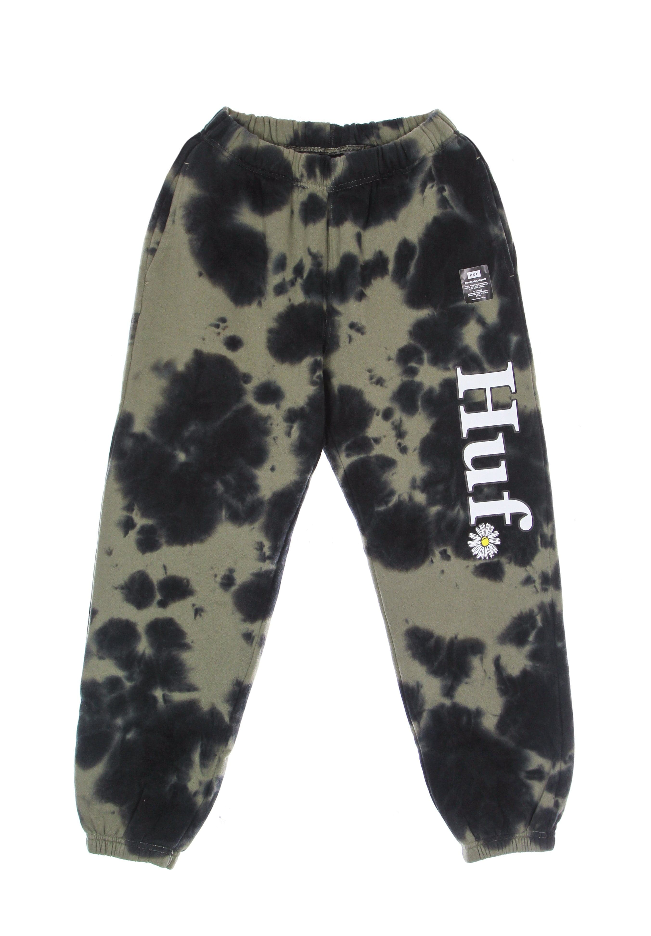 HUF Pantalone Tuta Felpato Uomo In Bloom Fleece Pant Olive da uomo in Pantaloni sportivi Drestige - Casamassima, commercioVirtuoso.it