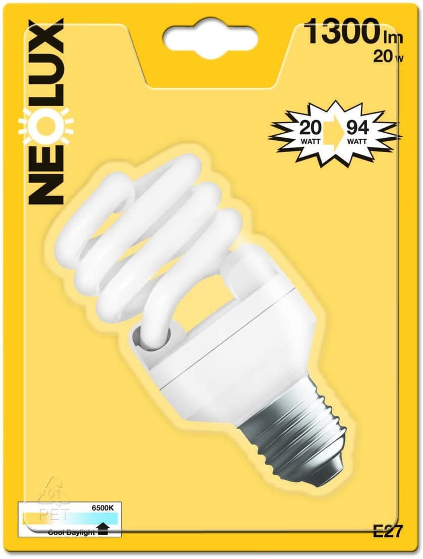 Luce Neon Neolux Mini Twist 865 E27 Bli1, 20 W, Bianco Classe di efficienza energetica A in Lampadine fluorescenti e al neon Scontolo.net - Potenza, commercioVirtuoso.it