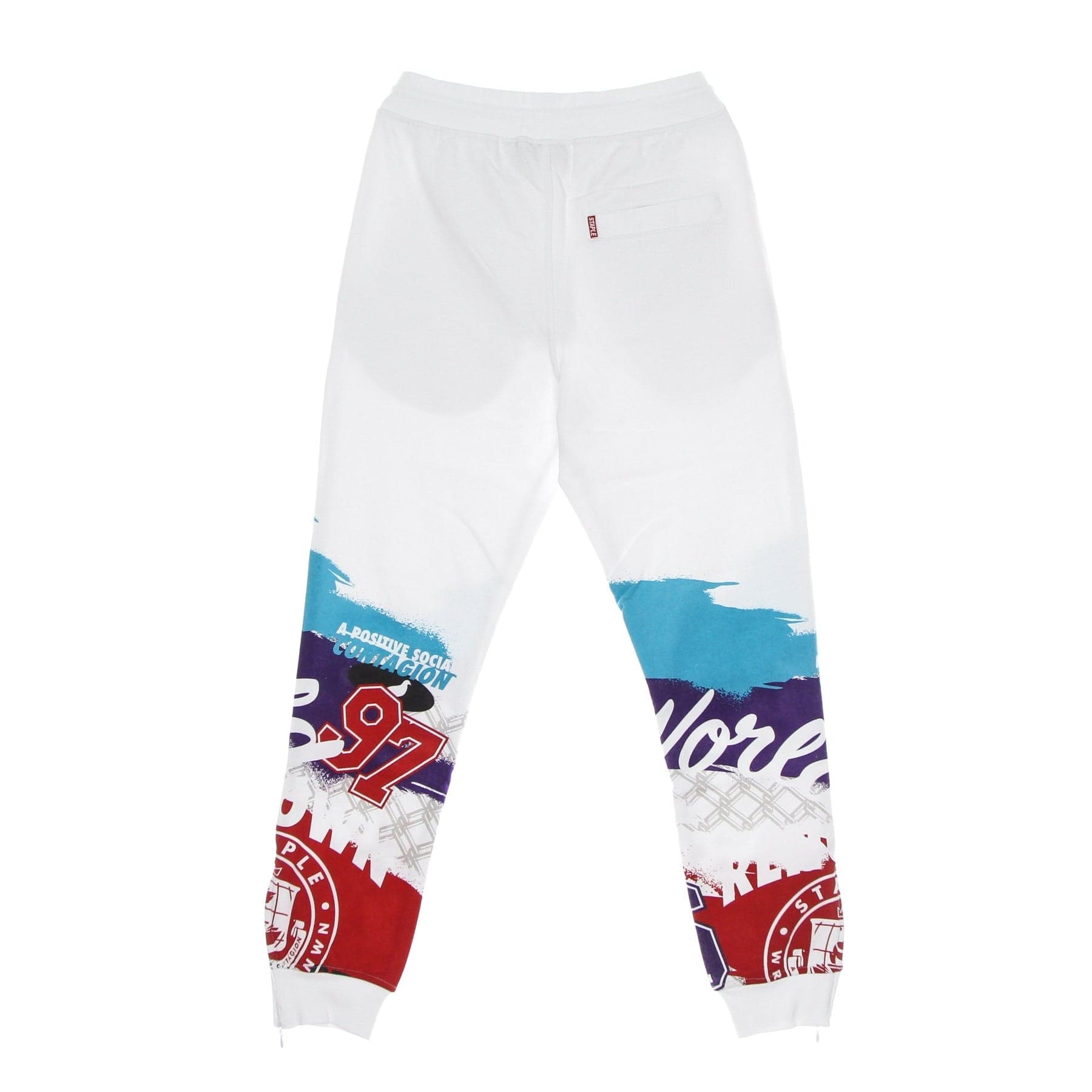 STAPLE Pantalone Tuta Felpato Uomo Pike Sweatpant White da uomo in Pantaloni sportivi Drestige - Casamassima, commercioVirtuoso.it