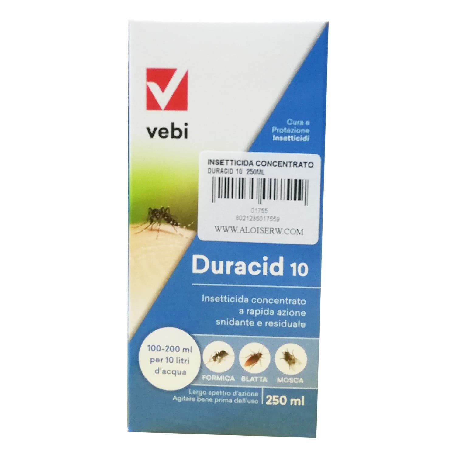 Vebi duracid 10 250ml insetticida concentrato a rapida azione snidante e residuale in Vari insetti Aloiserw.com - Altomonte, commercioVirtuoso.it