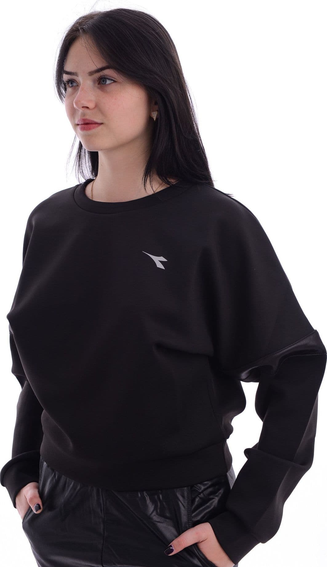 Diadora Felpa Donna Sweater Nero in Felpe senza cappuccio Scontolo.net - Potenza, commercioVirtuoso.it