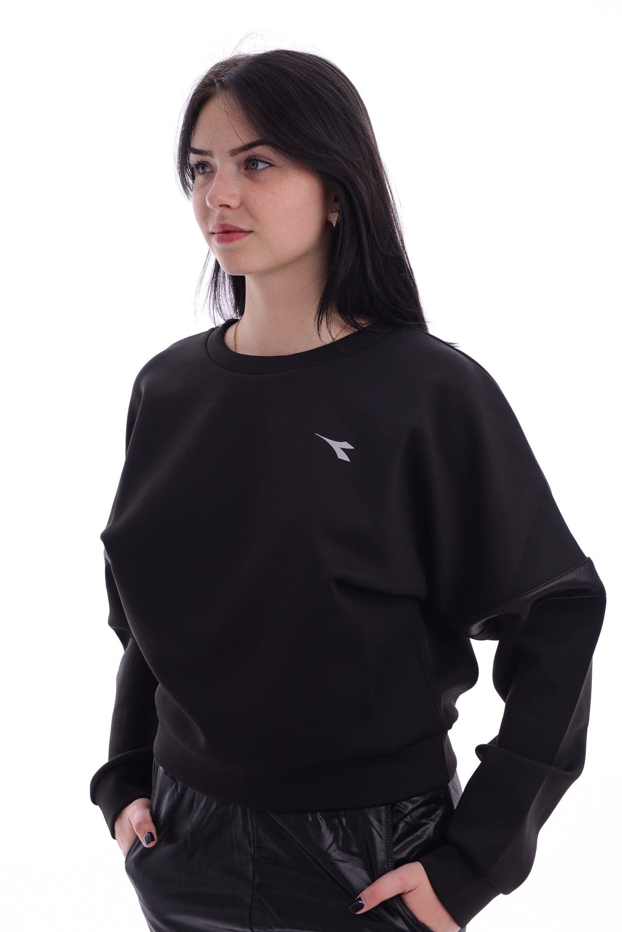 Diadora Felpa Donna Sweater Nero in Felpe senza cappuccio Scontolo.net - Potenza, commercioVirtuoso.it