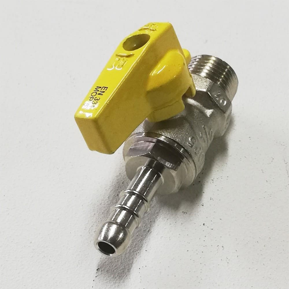 Valvola sfera rubinetto gas portagomma gpl diritto da 1/2" in Distributori e fontane d'acqua Aloiserw.com - Altomonte, commercioVirtuoso.it