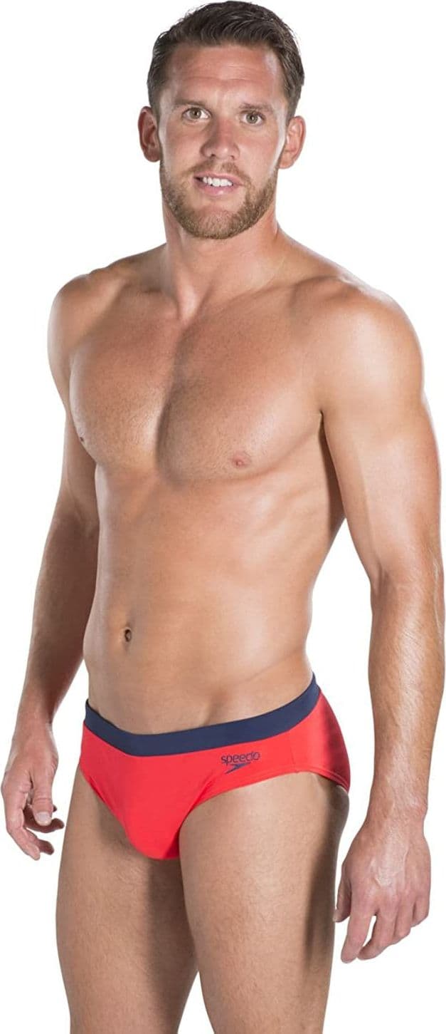 Speedo Ess Logo Brf Costume Da Bagno, Uomo Rosso Lava/Navy in Pantaloncini e calzoncini Scontolo.net - Potenza, commercioVirtuoso.it