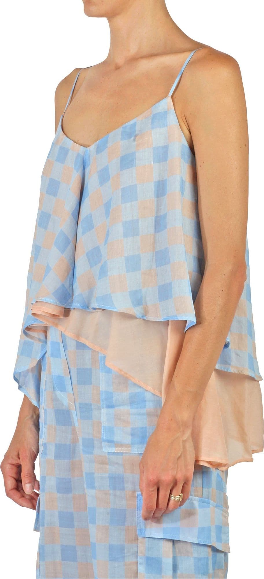 Semi-Couture Semi Couture - Top - 431790 - Fantasia Azzurro da donna in Canotte e top Drestige - Casamassima, commercioVirtuoso.it