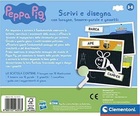 16353 - Sapientino Peppa Pig - Scrivi e disegna in Lavagnette Centro Bimbo - Siderno, commercioVirtuoso.it