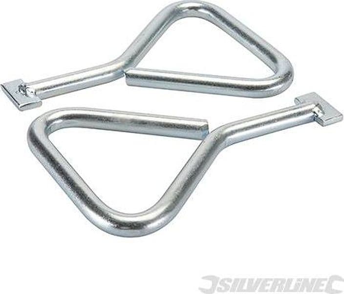 Chiavi di sollevamento per apertura tombino con punta a T 2 pezzi Silverline – 170 mm – argentato
