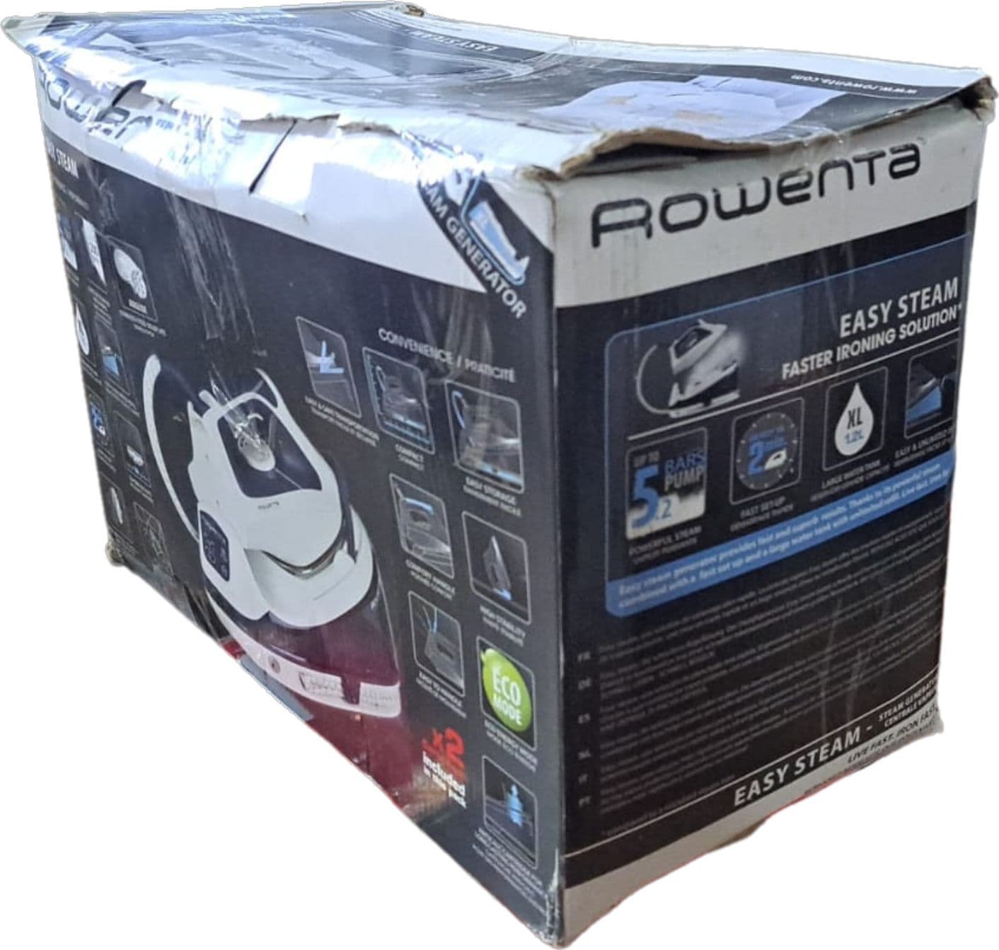 Rowenta VR7040F0 2200W 1.2L Acciaio inossidabile Blu, Bianco ferro da stiro a caldaia in Ferri a vapore Ecoprice.it - Avellino, commercioVirtuoso.it