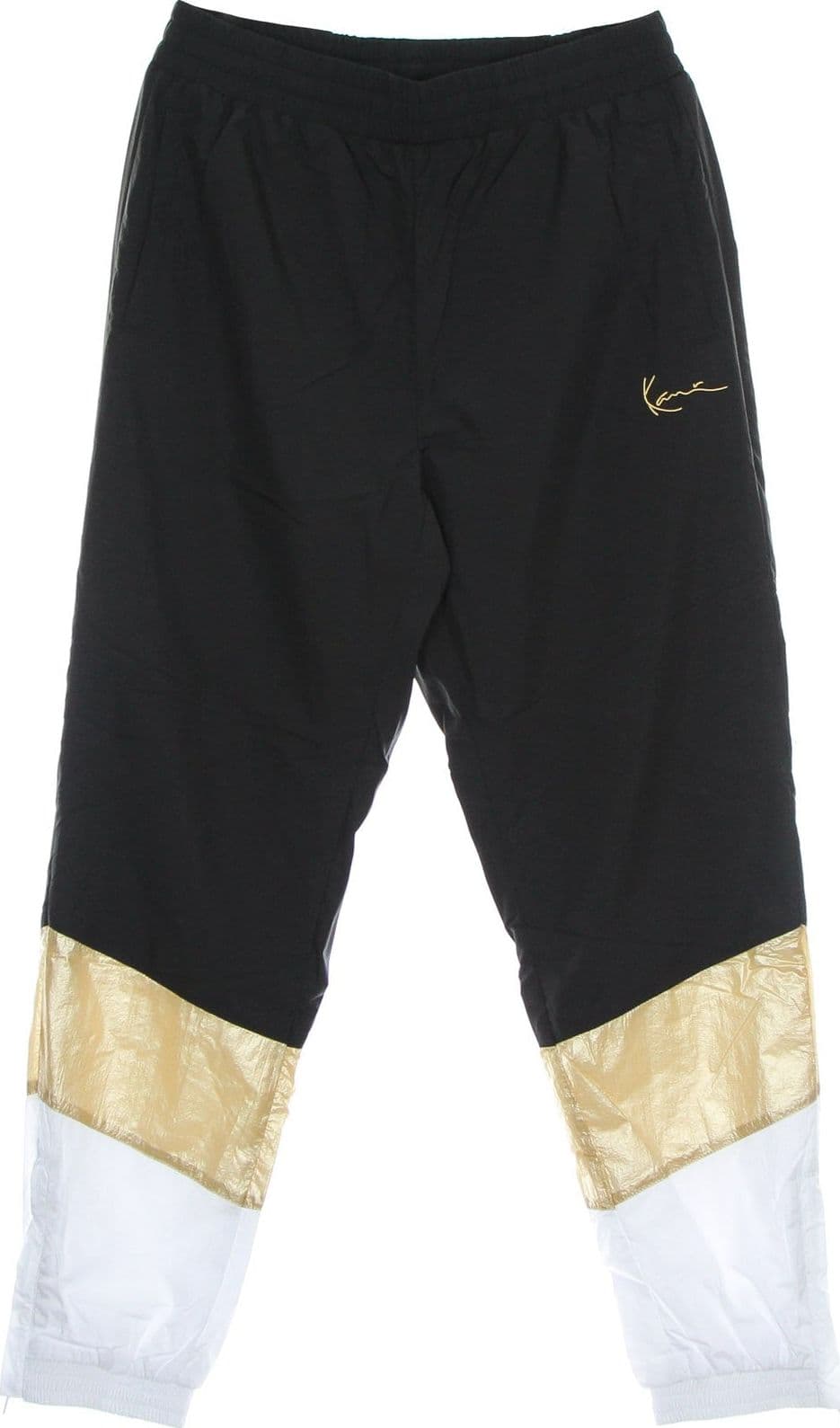 KARL KANI Pantalone Tuta Donna Small Signature Block Trackpants Black/white da donna in Pantaloni Drestige - Casamassima, commercioVirtuoso.it