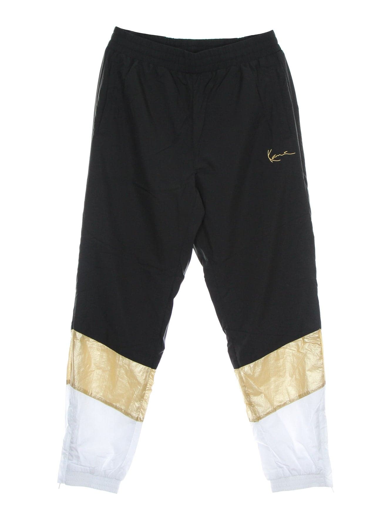 KARL KANI Pantalone Tuta Donna Small Signature Block Trackpants Black/white da donna in Pantaloni Drestige - Casamassima, commercioVirtuoso.it