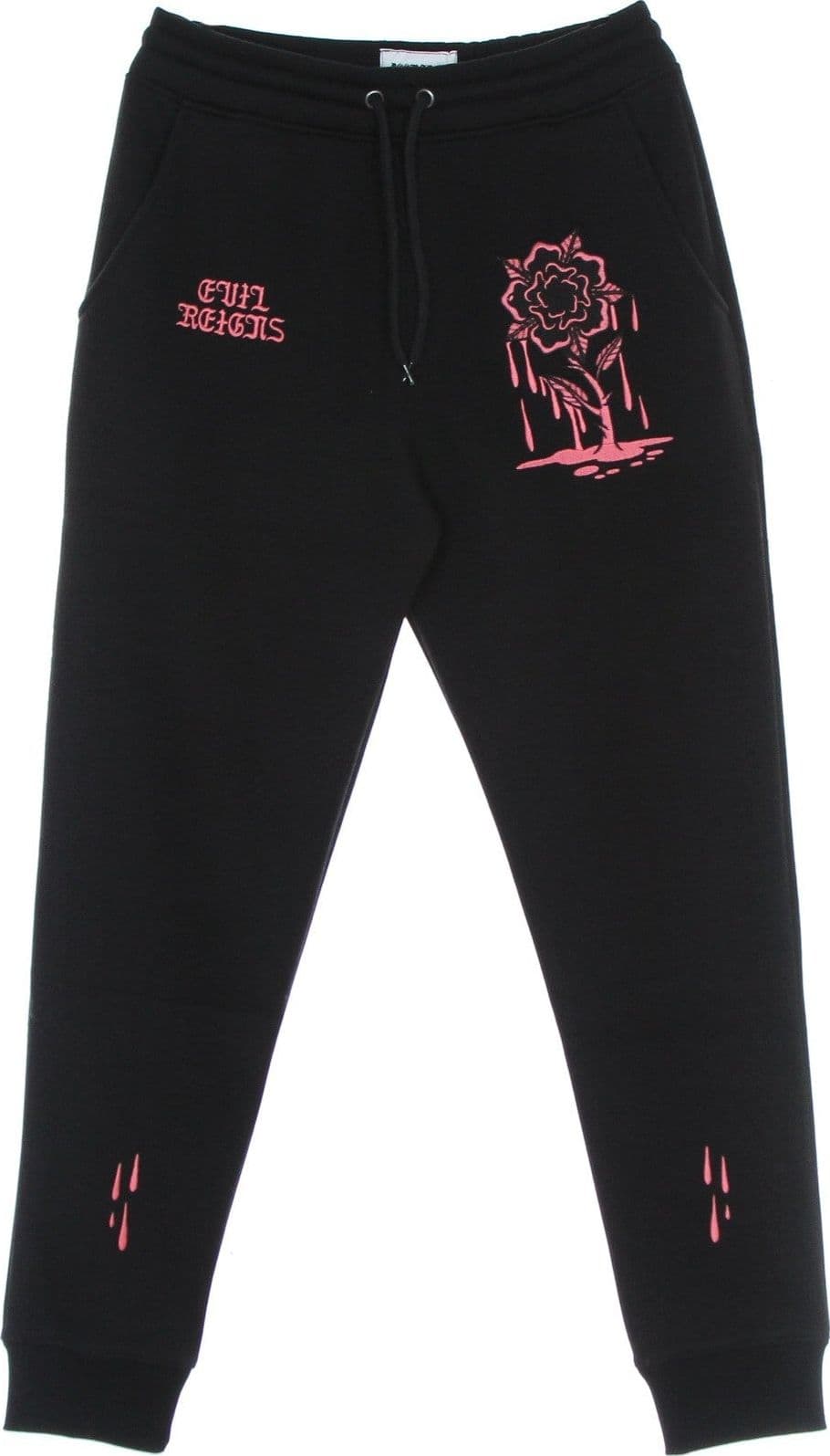 DOOMSDAY Pantalone Tuta Felpato Uomo Rose Embroidery Sweatpants Black da uomo in Pantaloni sportivi Drestige - Casamassima, commercioVirtuoso.it