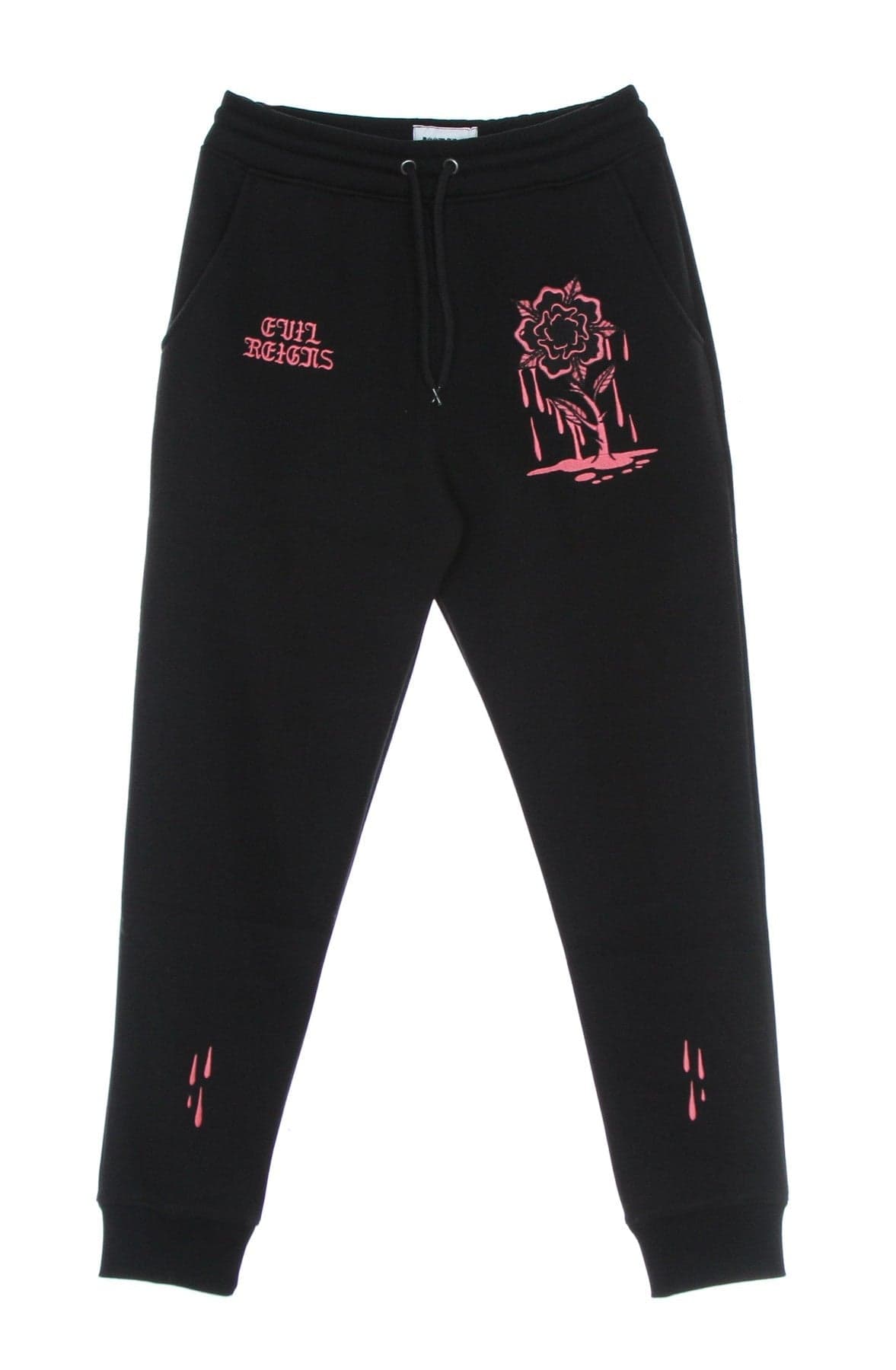 DOOMSDAY Pantalone Tuta Felpato Uomo Rose Embroidery Sweatpants Black da uomo in Pantaloni sportivi Drestige - Casamassima, commercioVirtuoso.it