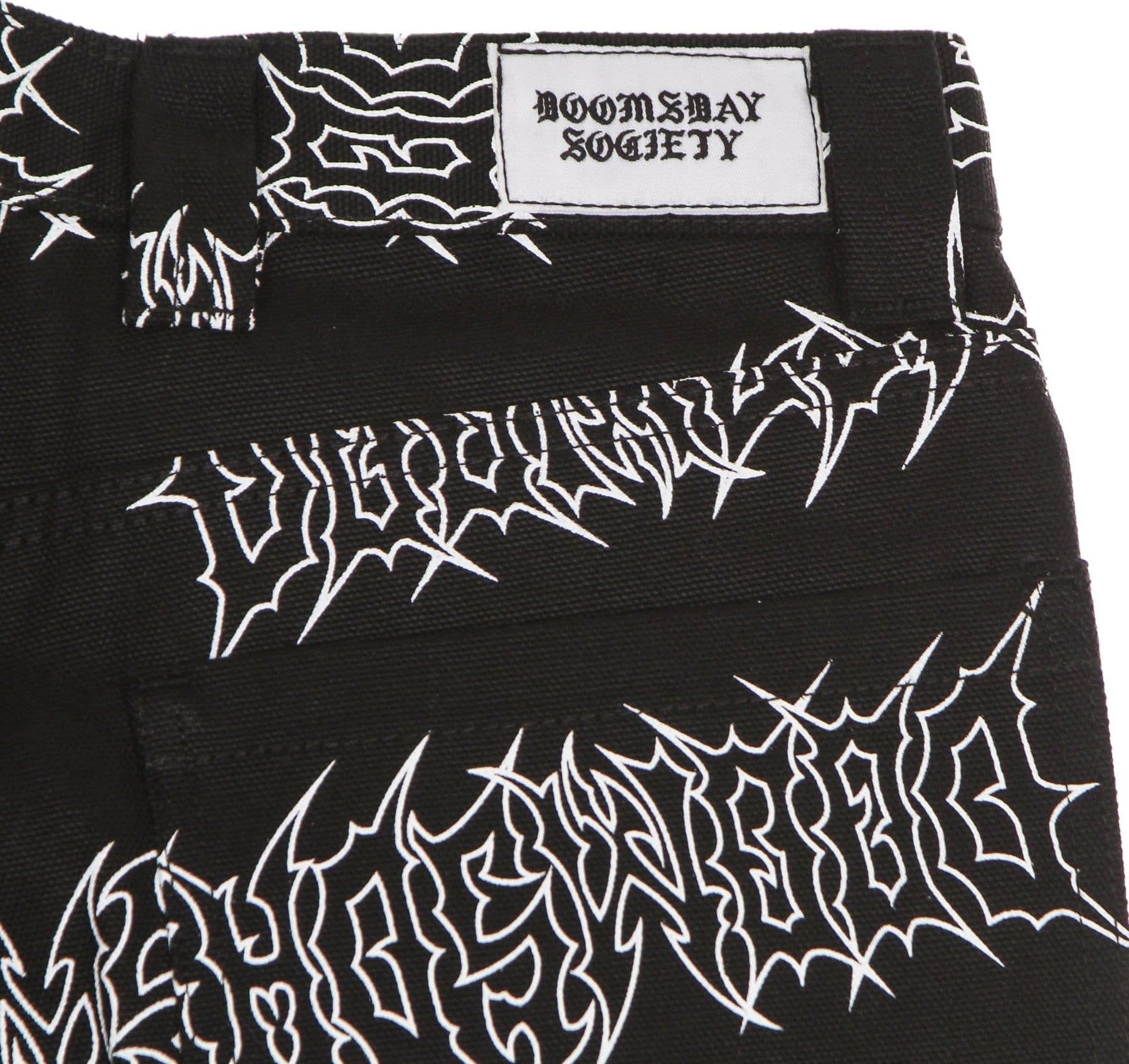 DOOMSDAY Pantalone Lungo Uomo Graffpunk Canvas Pant Black da uomo in Pantaloni Drestige - Casamassima, commercioVirtuoso.it