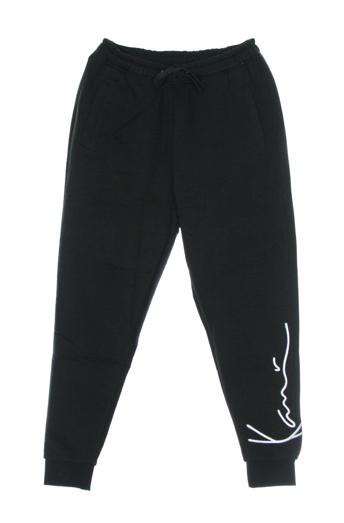 KARL KANI Pantalone Tuta Felpato Donna Signature Sweatpants Black da donna in Pantaloni Drestige - Casamassima, commercioVirtuoso.it
