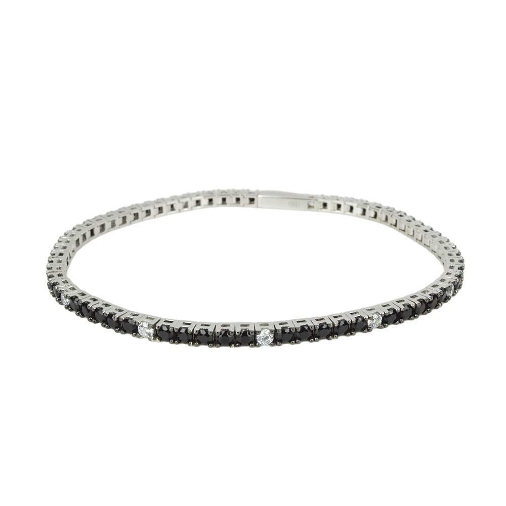 Zancan - Bracciale Tennis Zancan in Argento con Spinelli – Insignia 925 in Bracciali Alba Gioielli - Casoria, commercioVirtuoso.it