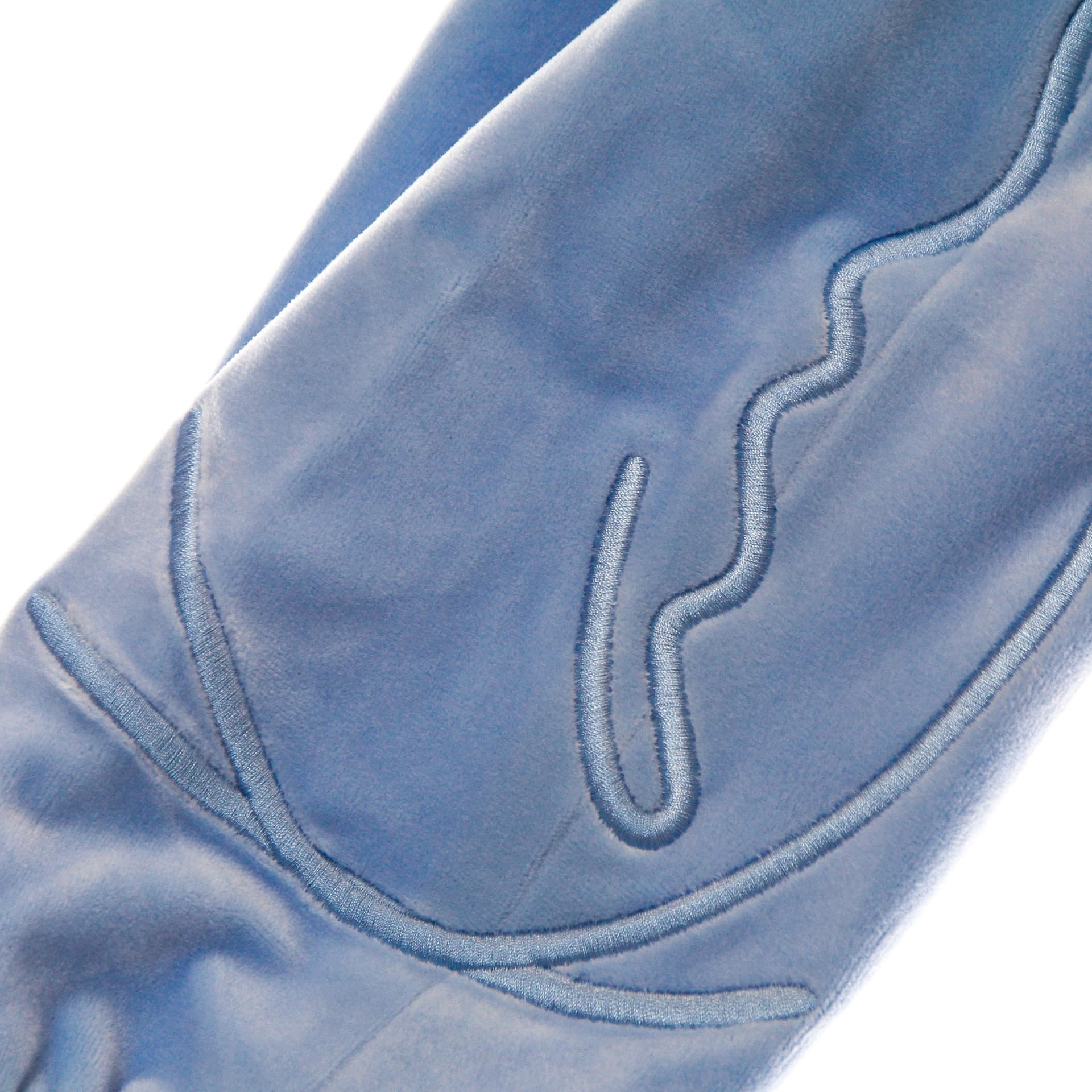 KARL KANI Pantalone Tuta Donna Signature Velvet Pants Light Blue da donna in Pantaloni Drestige - Casamassima, commercioVirtuoso.it