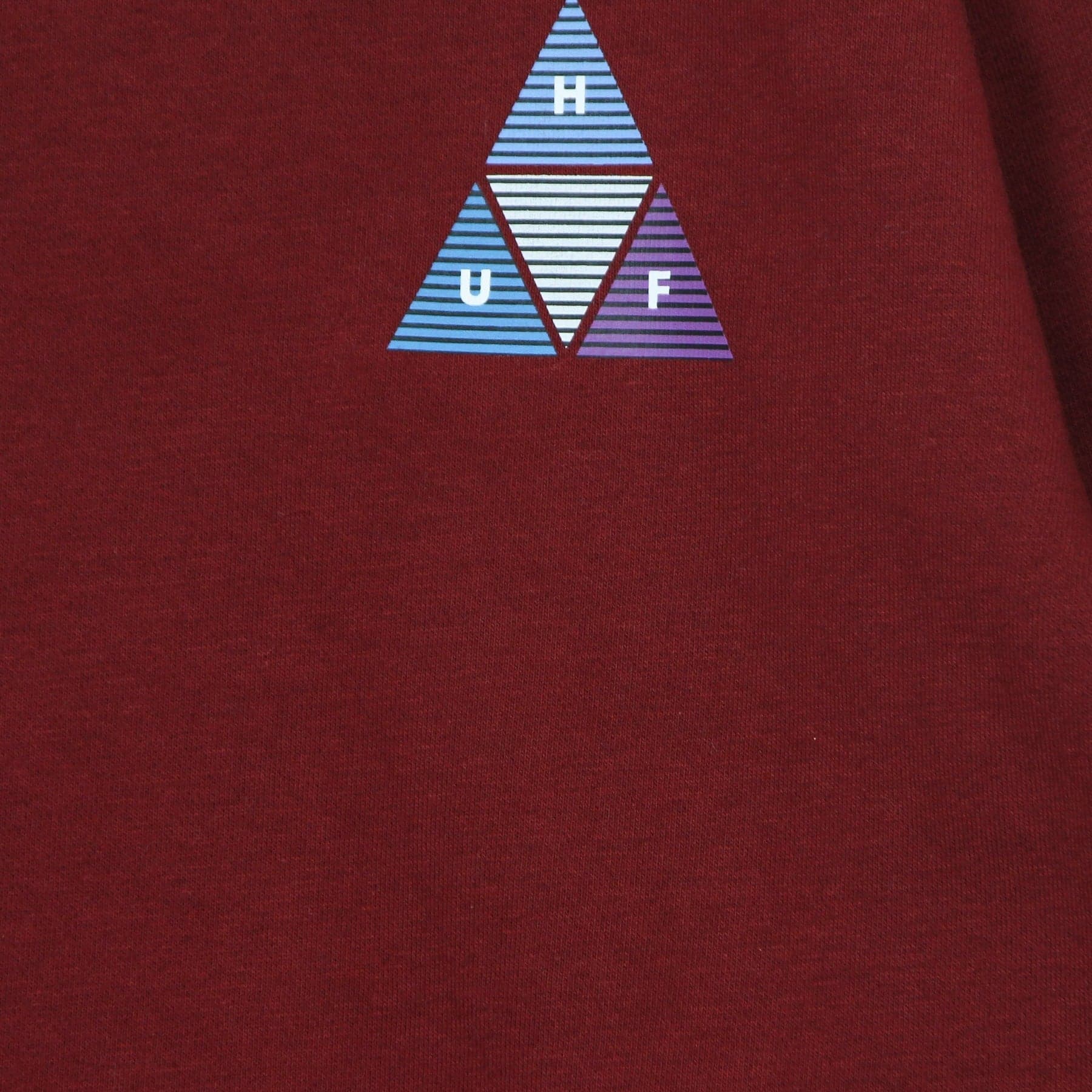 HUF Felpa Girocollo Uomo Prism Triple Triangle Crew Bloodstone da uomo in Felpe senza cappuccio Drestige - Casamassima, commercioVirtuoso.it