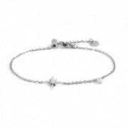 MARLU'-BRACCIALE PENDENTE ROSA DEI VENTI E CRISTALLI ACCIAIO in Collane Alba Gioielli - Casoria, commercioVirtuoso.it