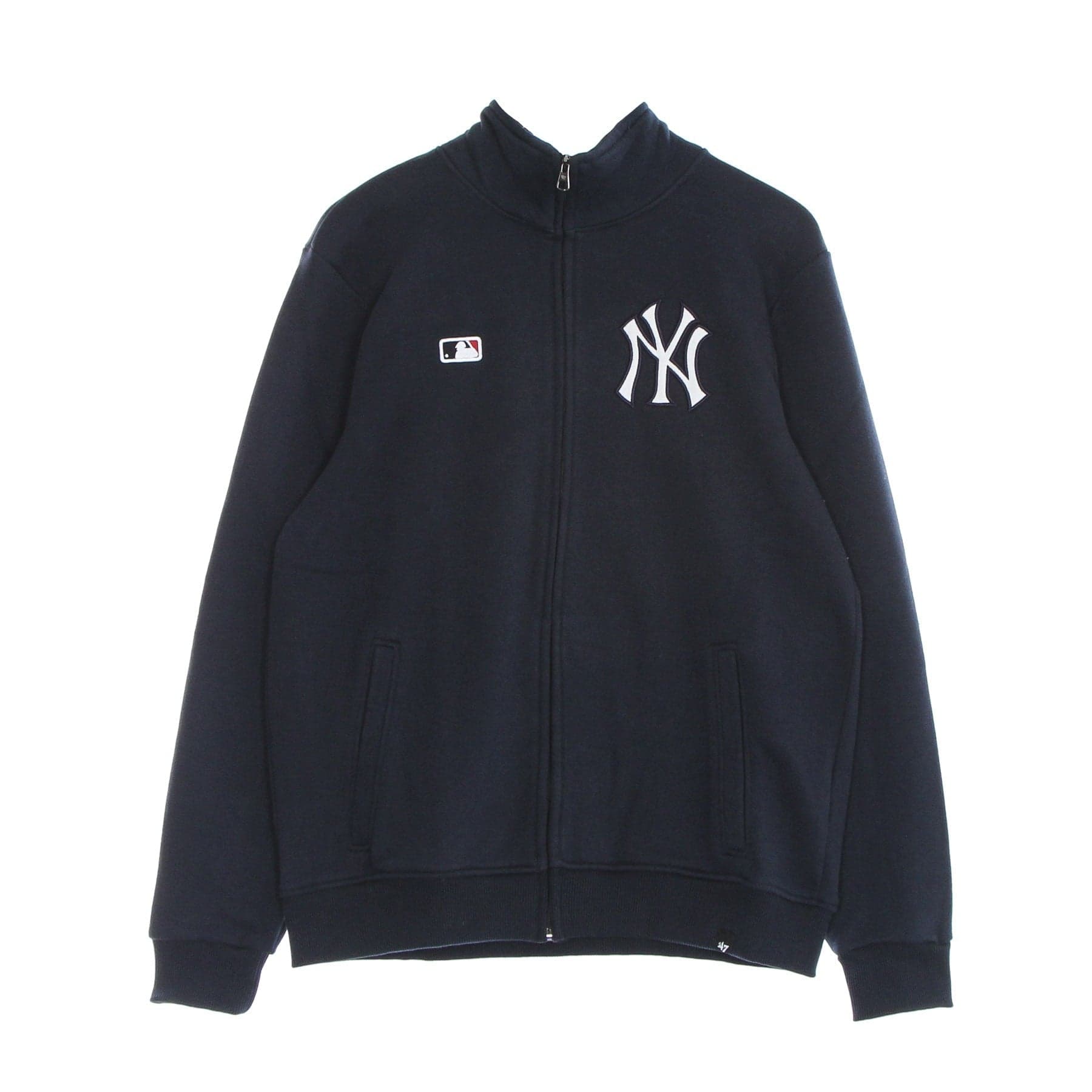 47 BRAND Felpa Collo Alto Uomo Mlb Islington Track Jacket Neyyan Fall Navy