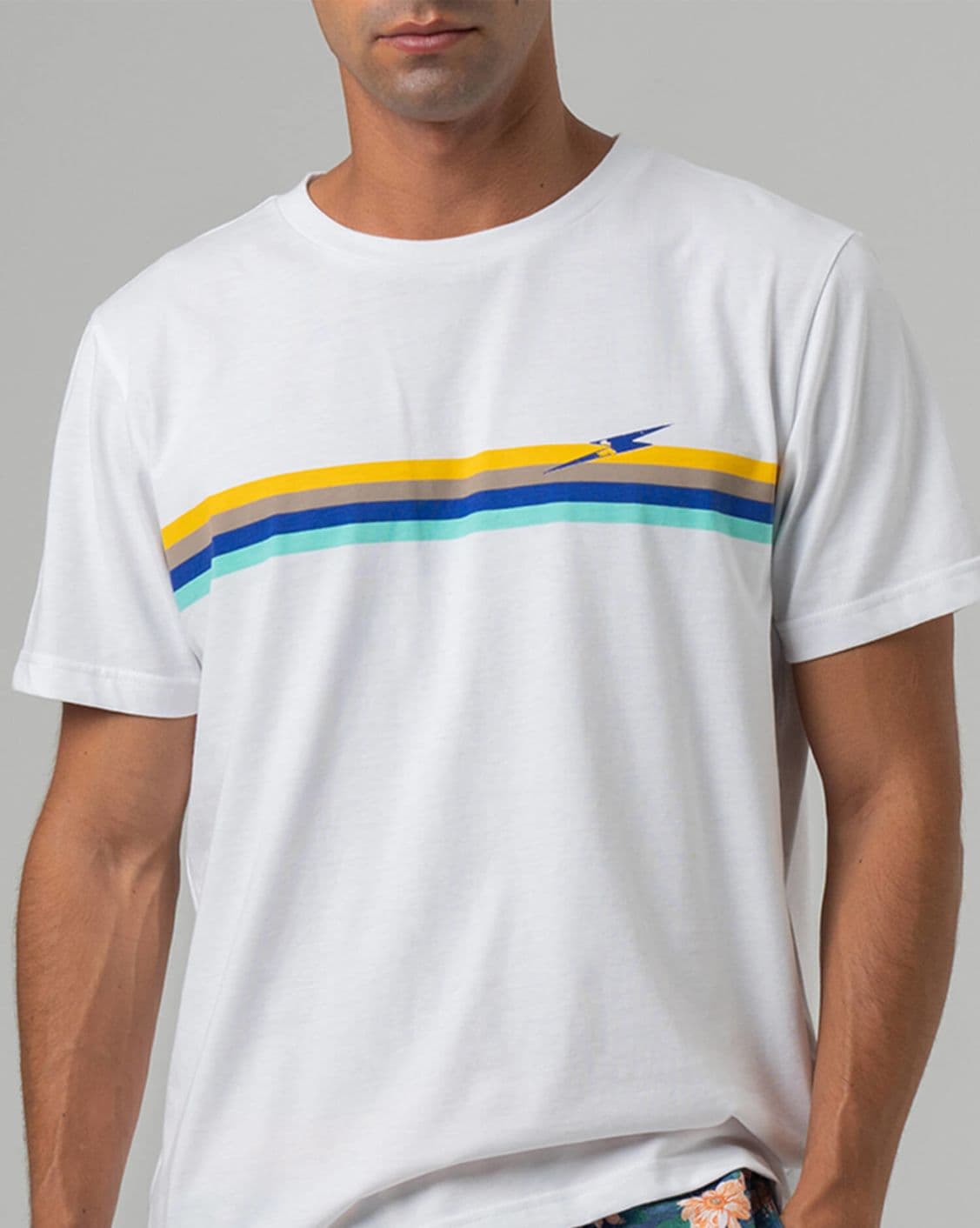 T-shirt Lightning Bolt Vintage Stripe Tee