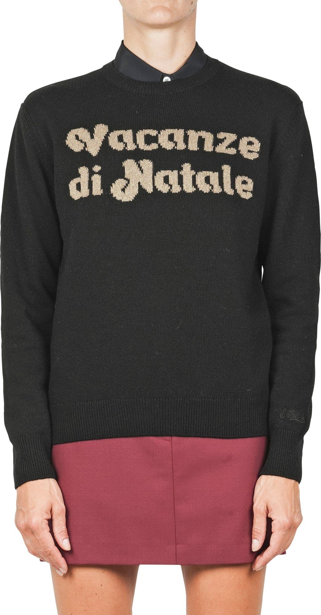 MC2 SAINT BARTH MC2 Saint Barth - Maglia - 460998 - Nero/Oro da donna in T-shirt Drestige - Casamassima, commercioVirtuoso.it