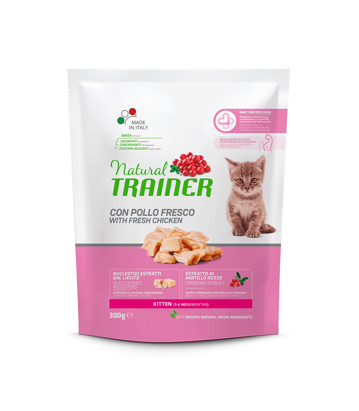 Natural Trainer Mantenimento mangime secco Gatti Kitten pollo in Secco 101 Market - Poggibonsi, commercioVirtuoso.it