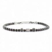 MARLU'-BRACCIALE ELEMENTI BRUNITI ED ONICE