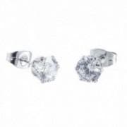 MARLU'-Orecchino lobo con zircone 6 mm