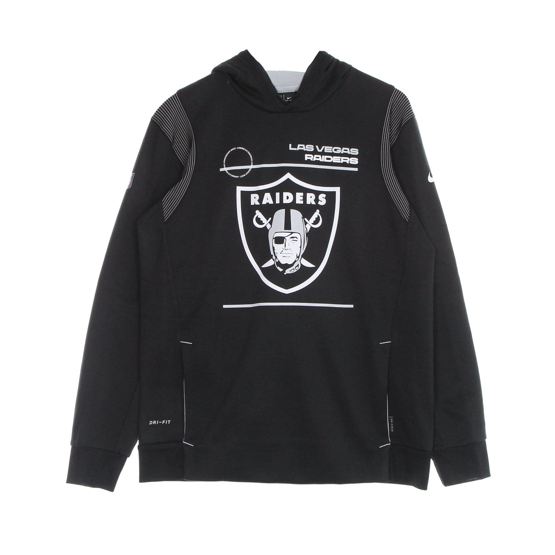NIKE NFL Felpa Cappuccio Uomo Nfl Therma Hoodie Po Lasrai Black/original Team Colors da uomo in Felpe con cappuccio Drestige - Casamassima, commercioVirtuoso.it
