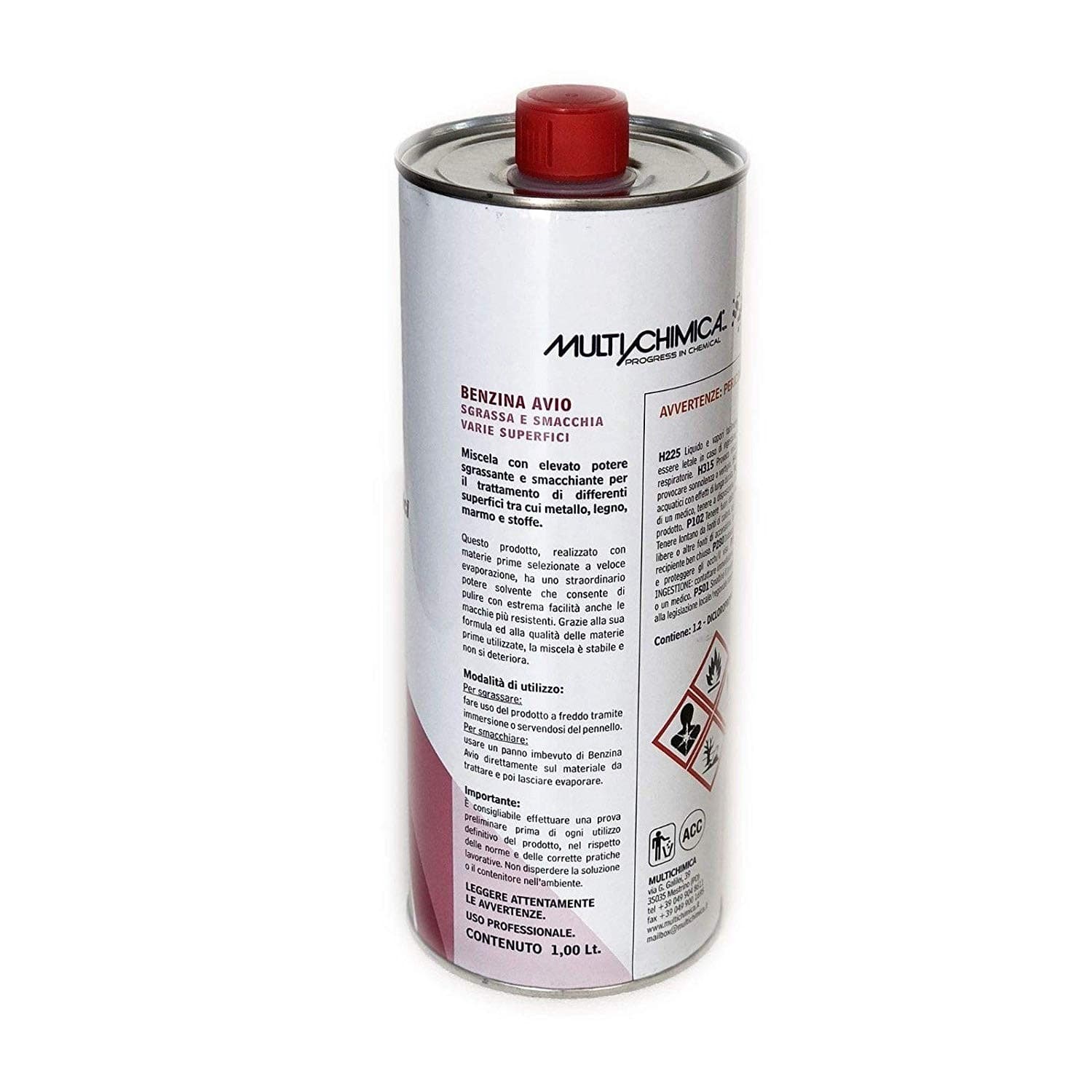 Benzina avio 5lt miscela ad elevato potere sgrassante smacchiante in Smacchiatori e additivi Aloiserw.com - Altomonte, commercioVirtuoso.it